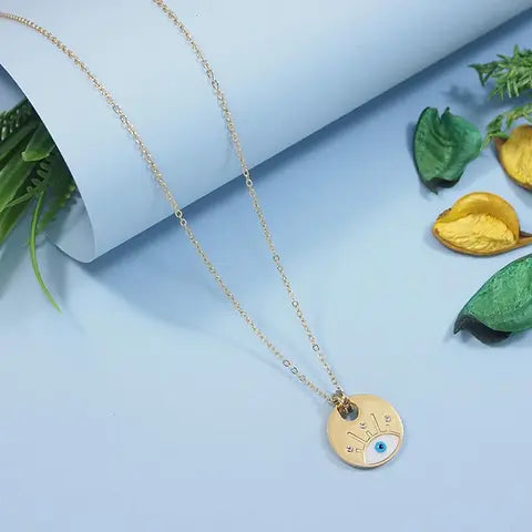 Circle evil eye Pendant