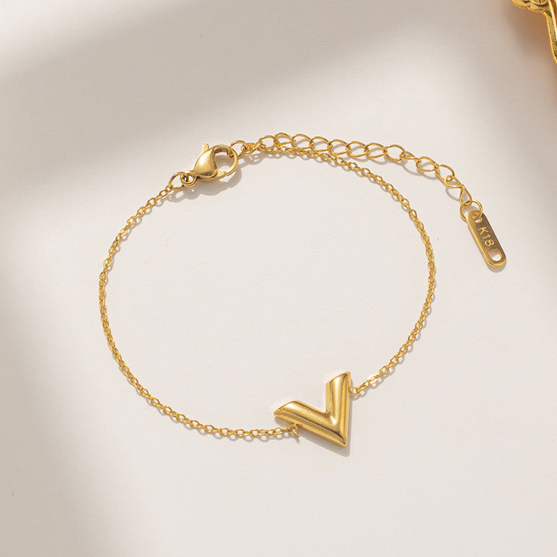 V-Shaped Wraparound Bracelet