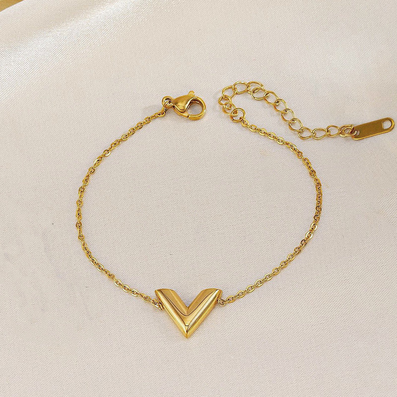 V-Shaped Wraparound Bracelet