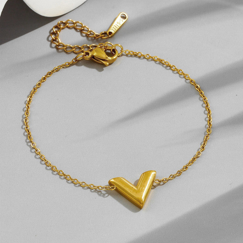 V-Shaped Wraparound Bracelet