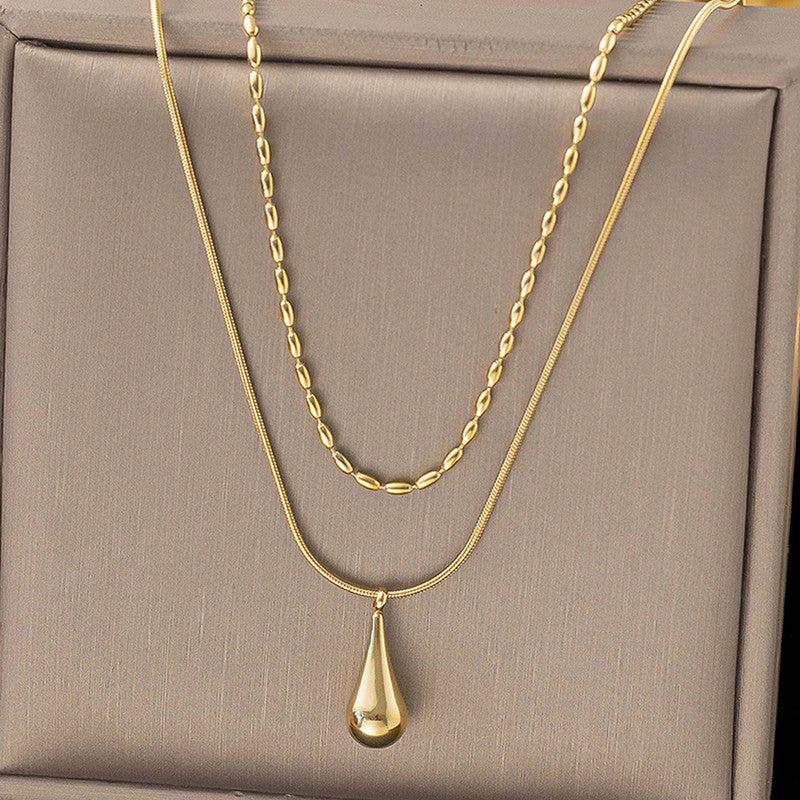 Teardrop Layered Necklace
