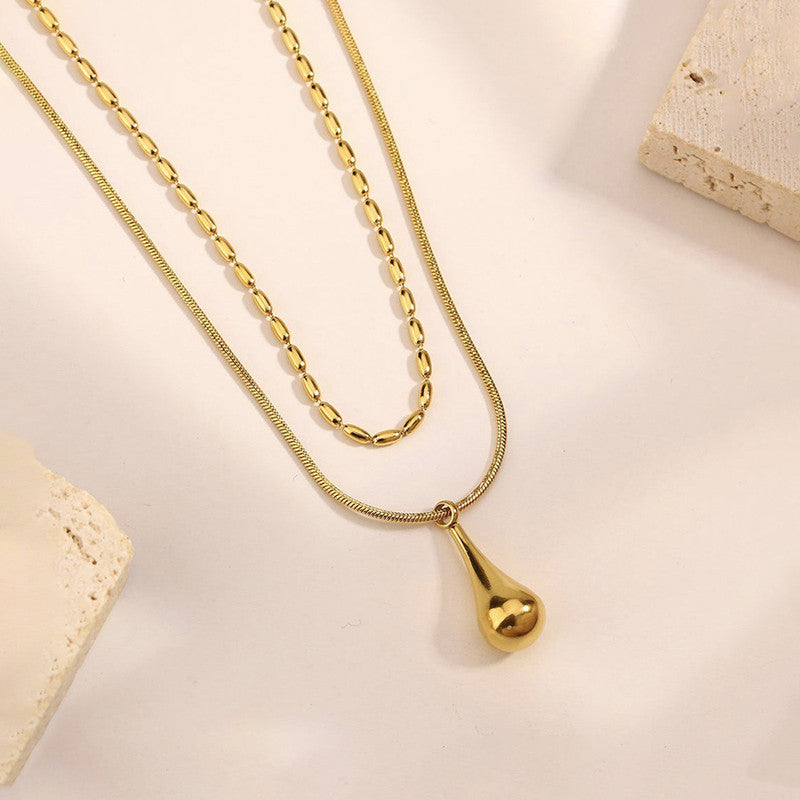 Teardrop Layered Necklace