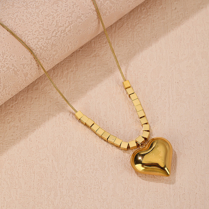 Heart and square beads Pendant