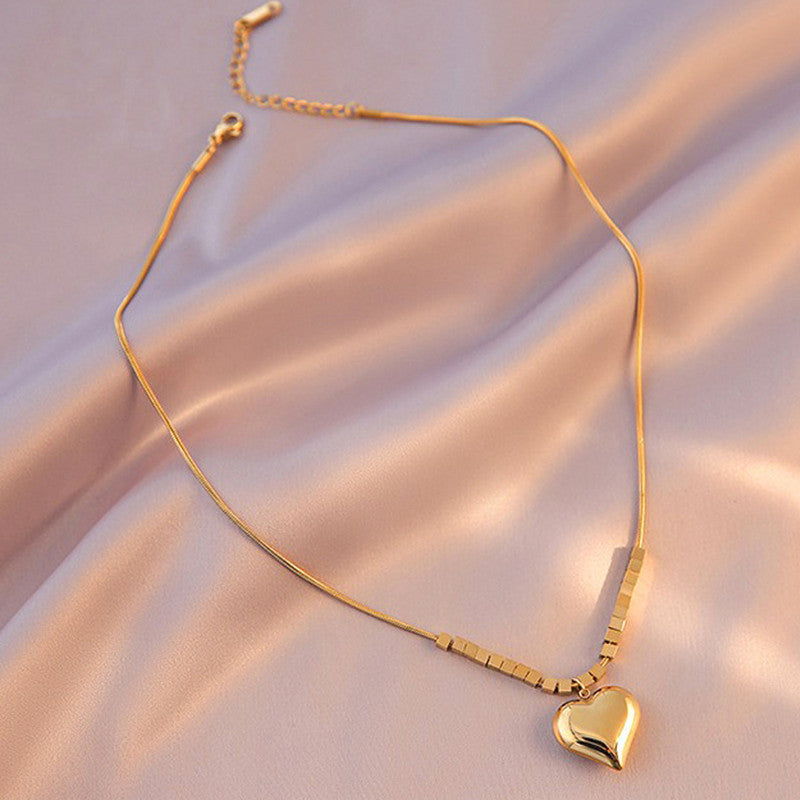 Heart and square beads Pendant