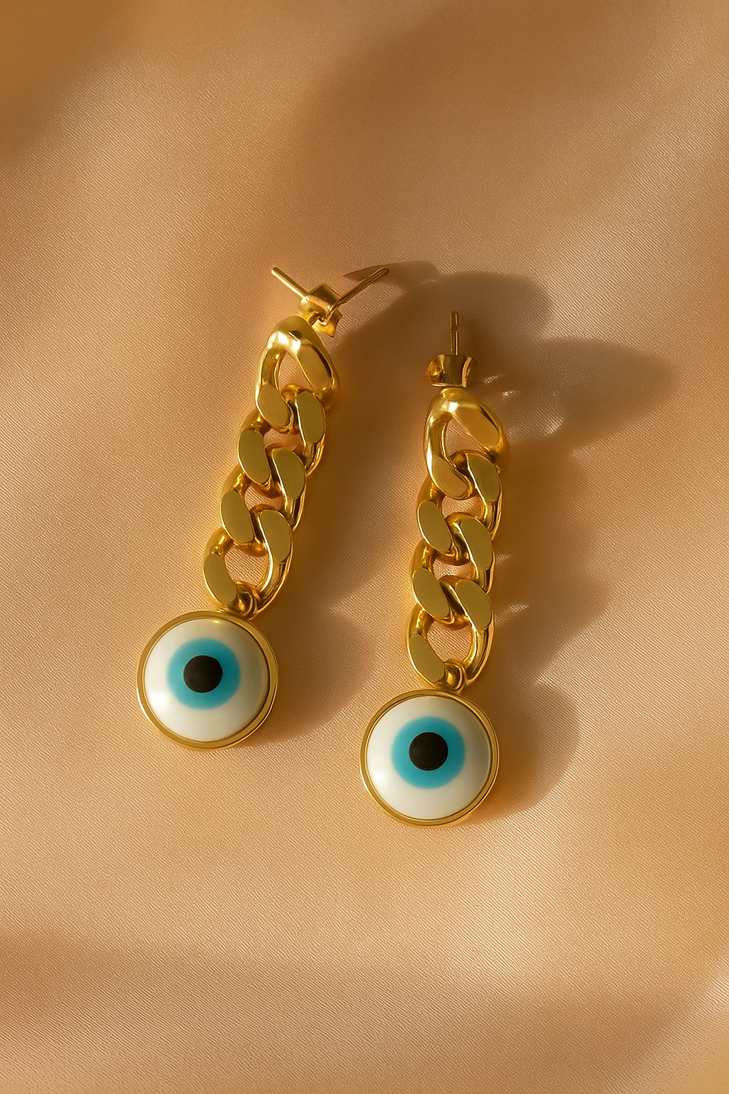 Evil eye chain Earrings