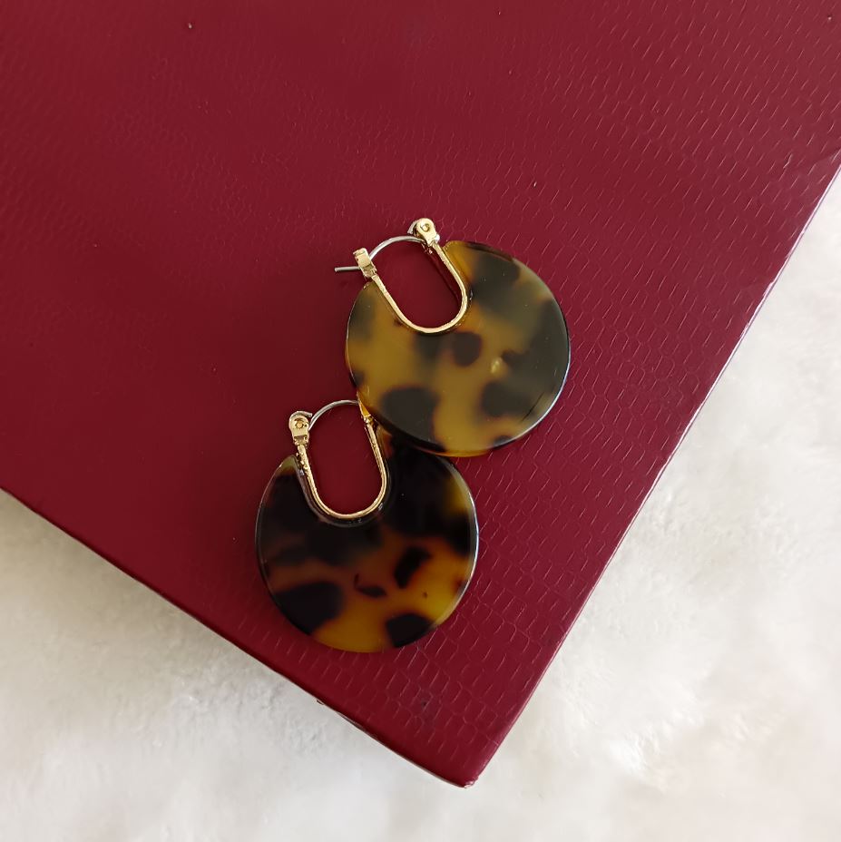 Tiger print Indo Western Earring