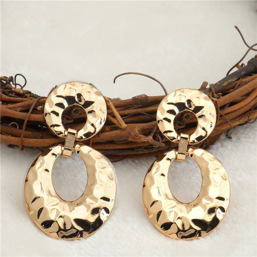 Hand Crafted Geometric Drop Earring