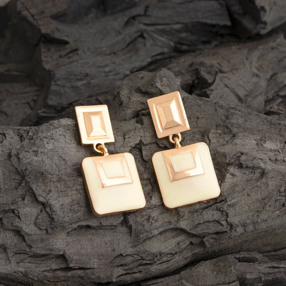 Enamel western earring