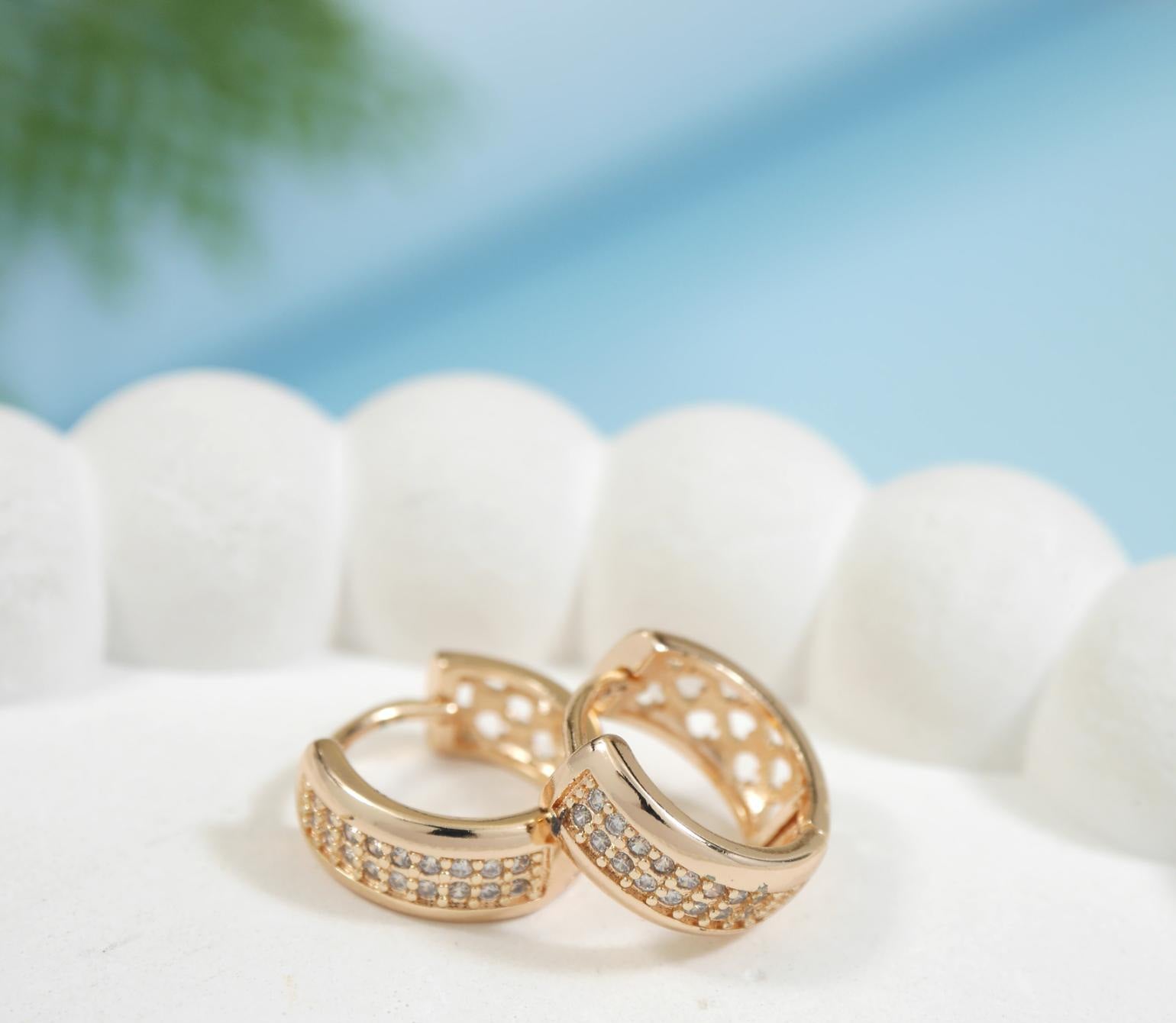 Shine lock Hoops Earring